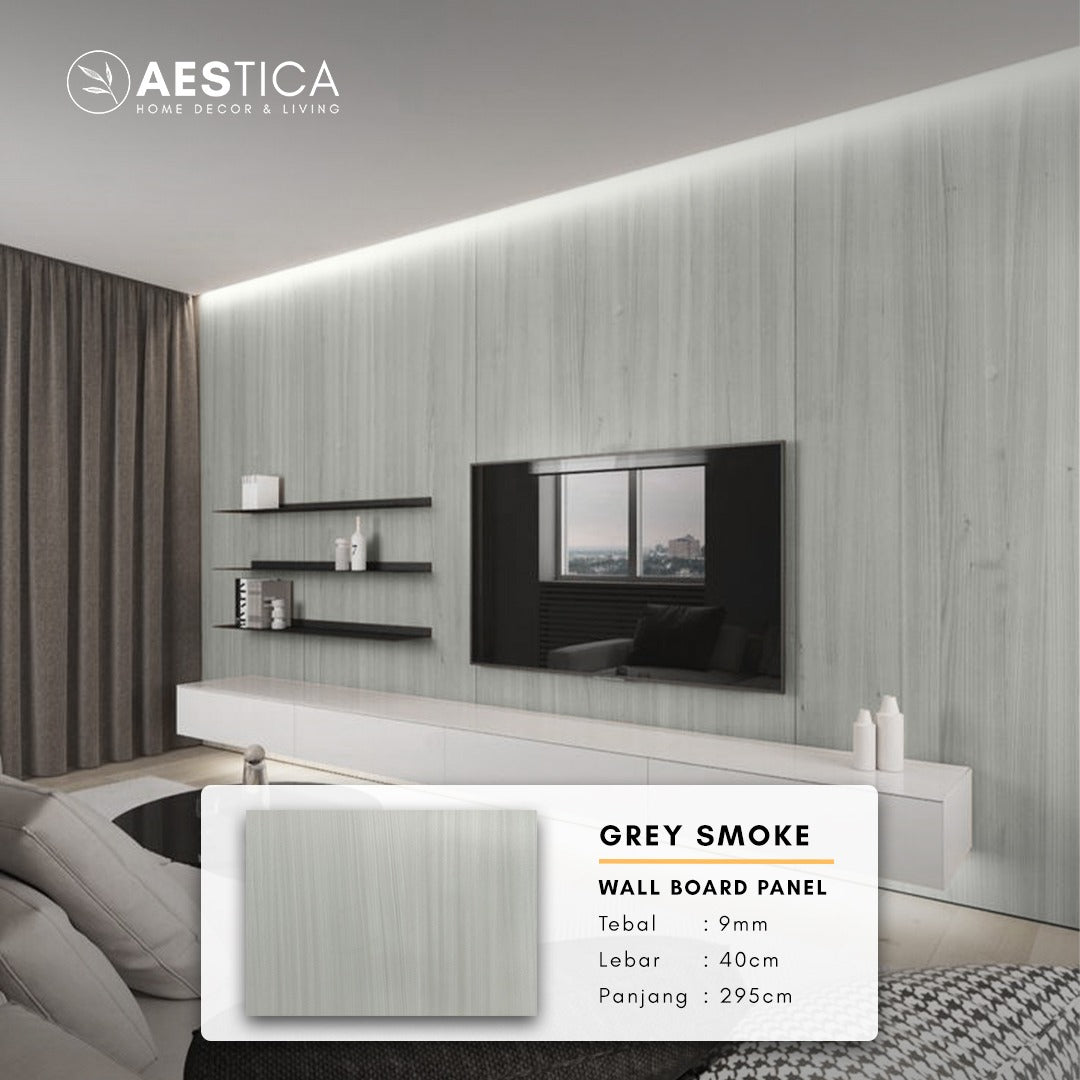 PVC Wall Board Papan Panel Dinding Kayu Marmer Granite 3M | AESTICA