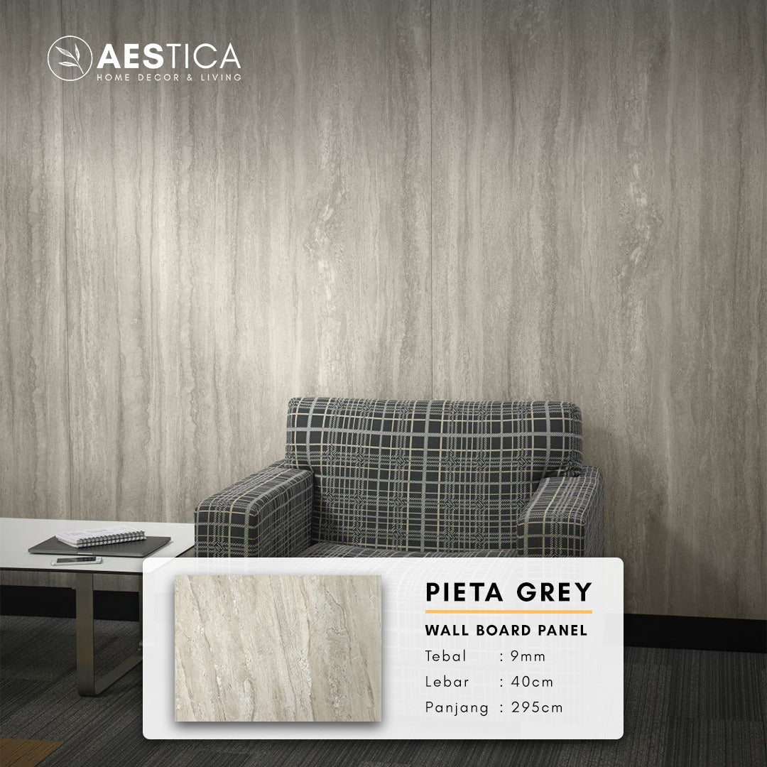 PVC Wall Board Papan Panel Dinding Kayu Marmer Granite 3M | AESTICA